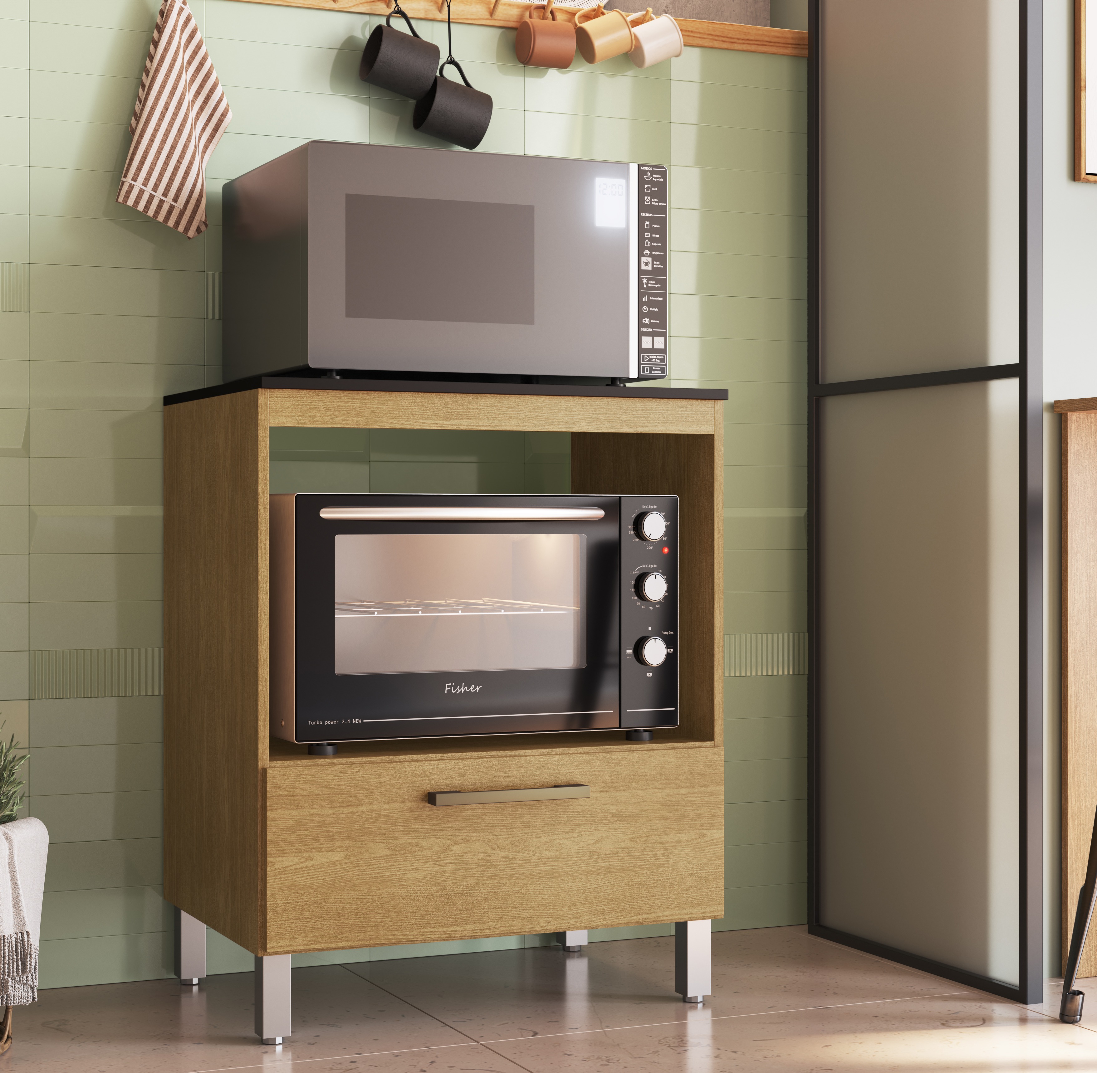 Balcão 70 para forno e cooktop