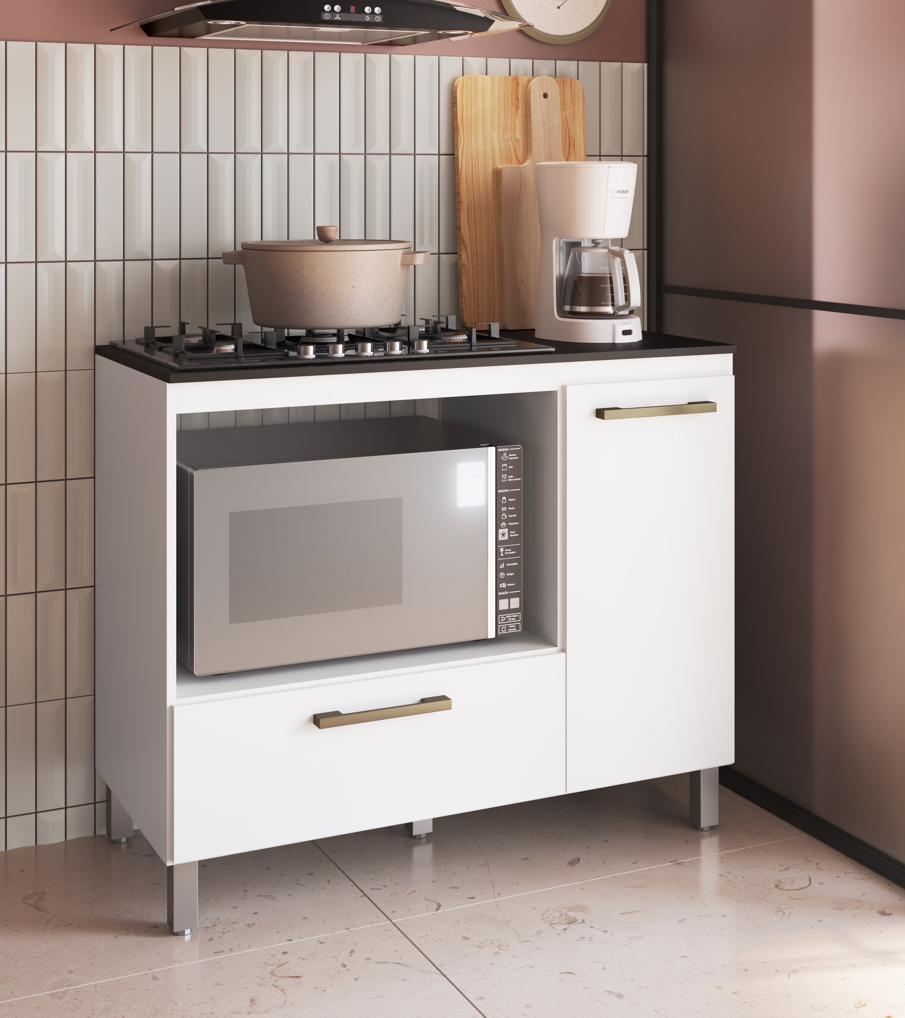 Balcão 105 para forno e cooktop